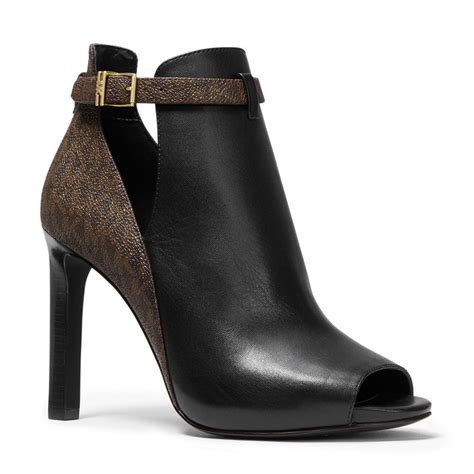 michael kors women's leather boots|Michael Kors kara bootie.